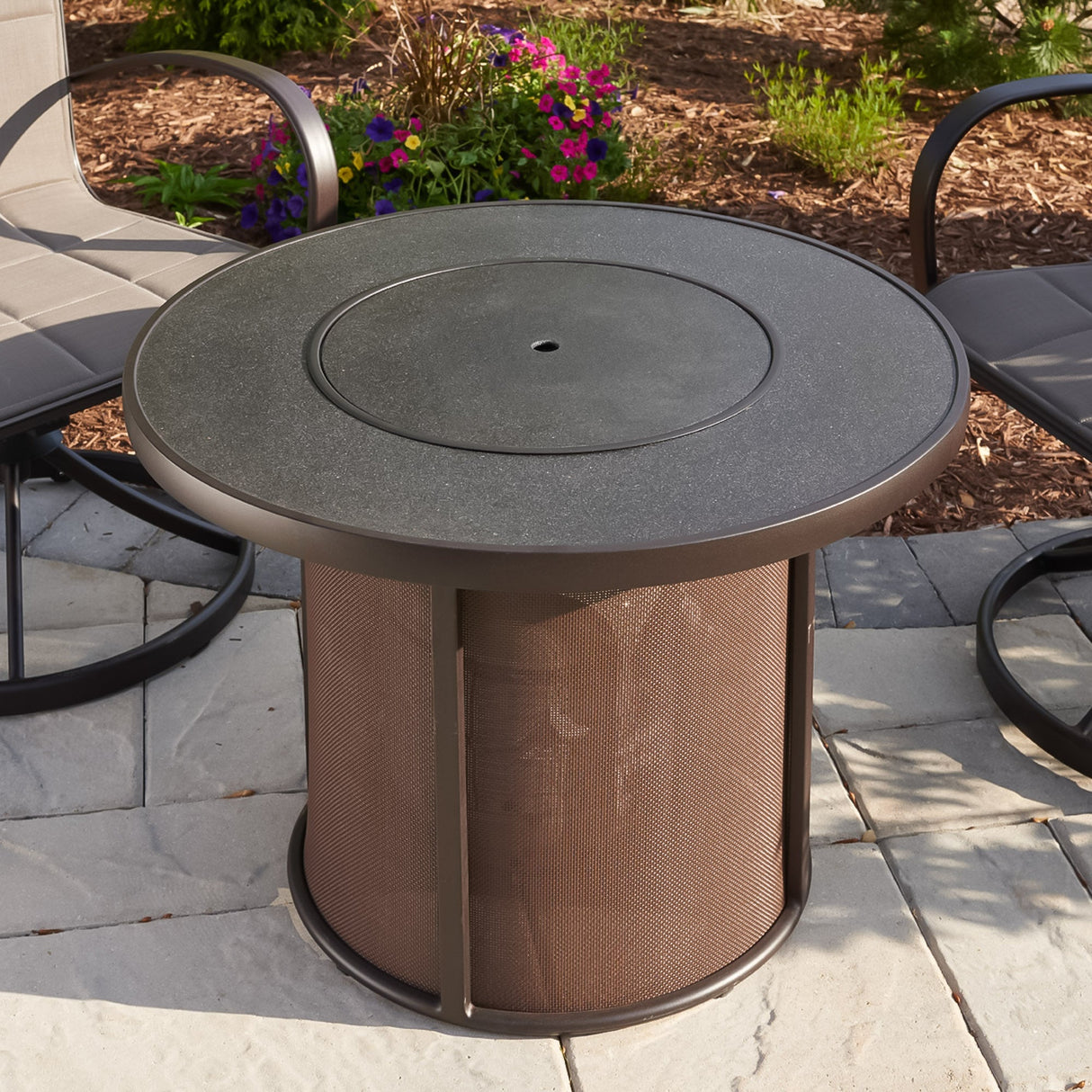 Stonefire Round Gas Fire Pit Table