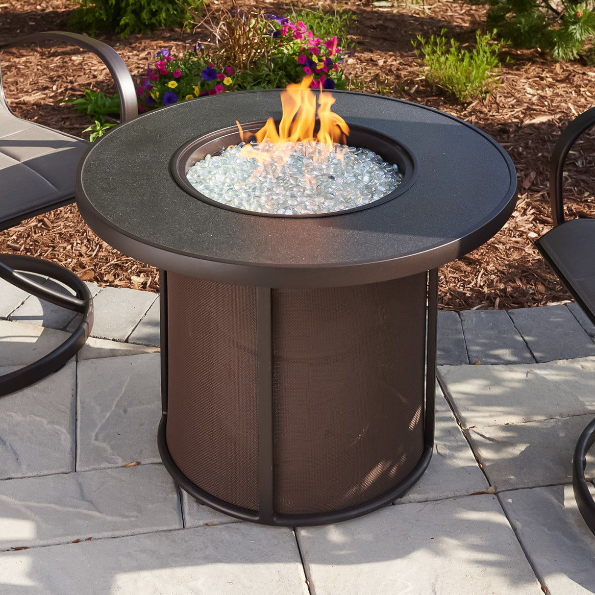 Stonefire Round Gas Fire Pit Table