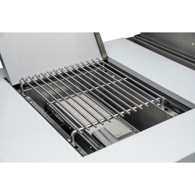 Mont Alpi MAi805-BSSBEV Black, Propane 6-Burner Island with Beverage Center