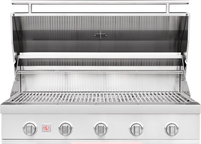 Summerset Sizzler SZR40 40-Inch Built-In Gas Grill - open with cooking grates