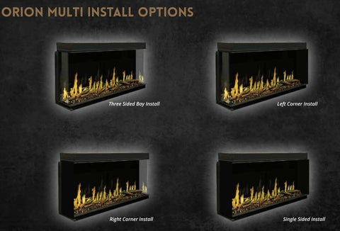 Modern Flames Orion Multi 100" Virtual Fireplace Recessed Mount