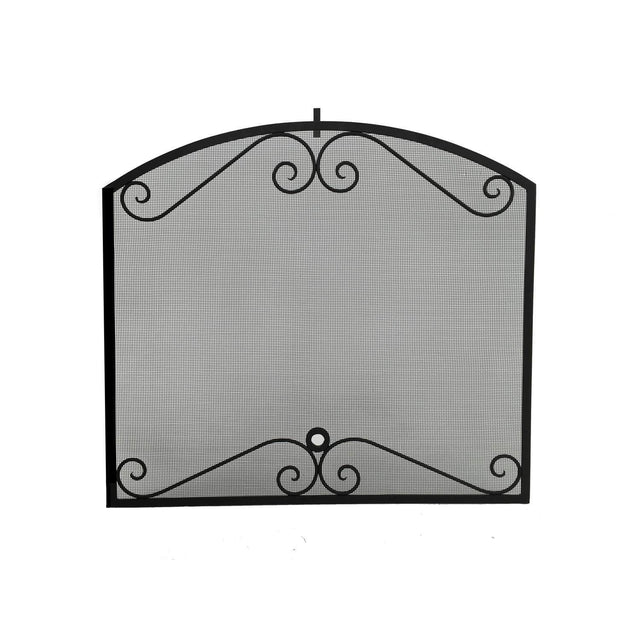 American Fyre Designs Arched Black Scroll Screen 8250-BL