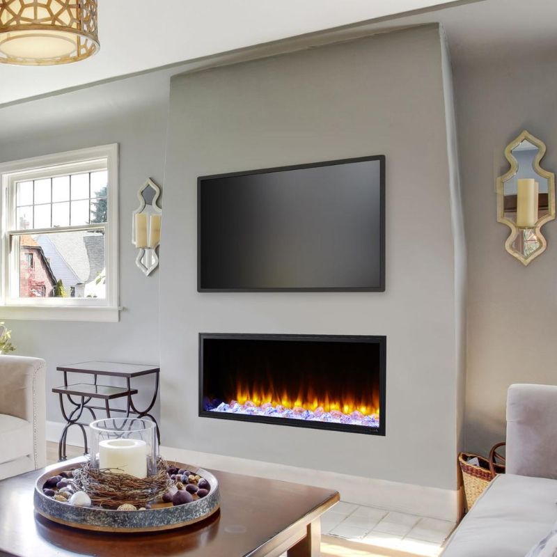 Simplifire Scion 43" Linear Electric Fireplace | SF-SC43-BK
