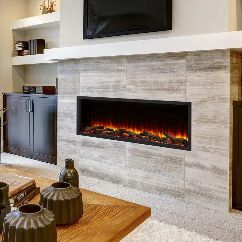 Simplifire Scion 55" Linear Electric Fireplace | SF-SC55-BK