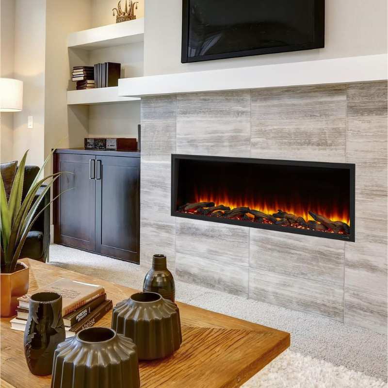Simplifire Scion 78" Linear Electric Fireplace | SF-SC78-BK