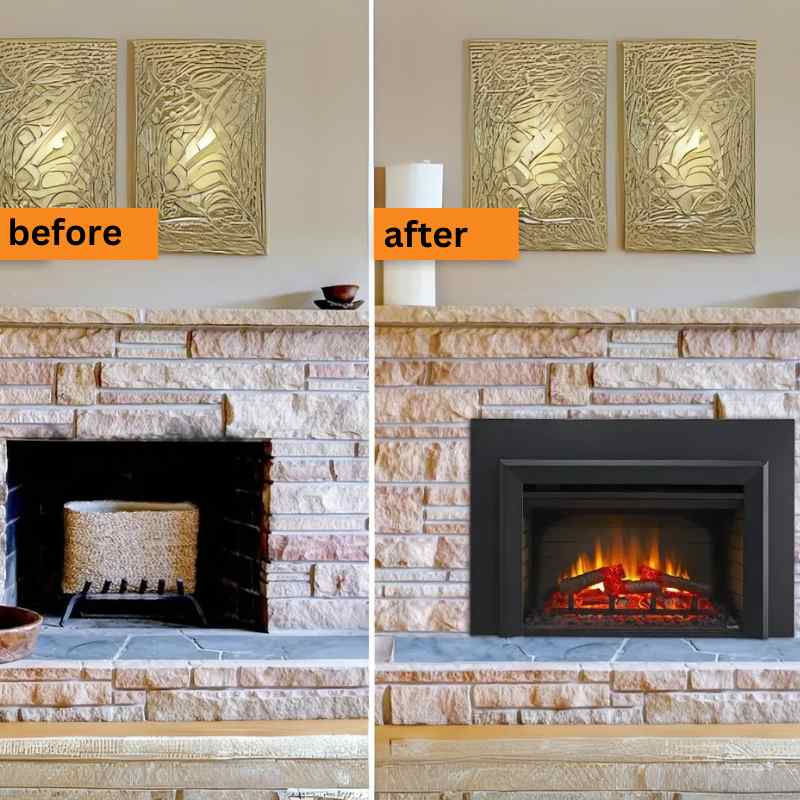 Simplifire 35" Electric Fireplace Insert | SF-INS35