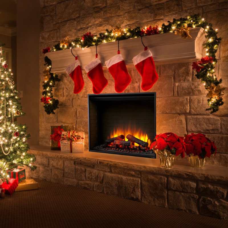 Simplifire 36" Built-In Electric Fireplace | SF-BI36-EB