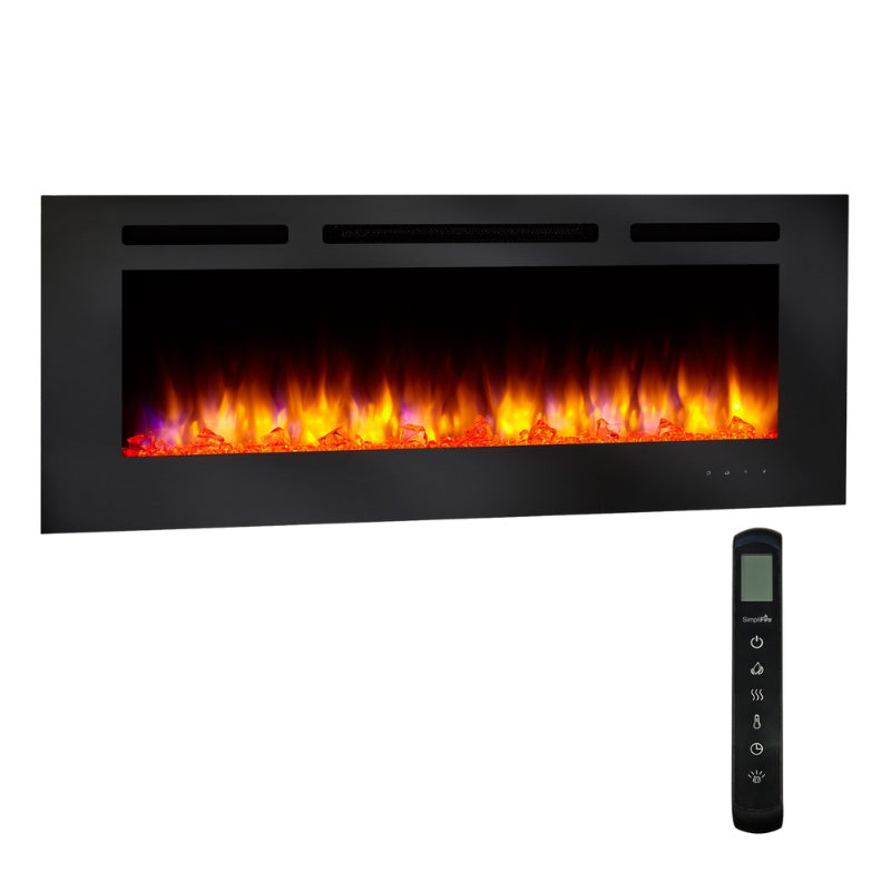 Simplifire Allusion 48" Linear Electric Fireplace | SF-ALL48-BK