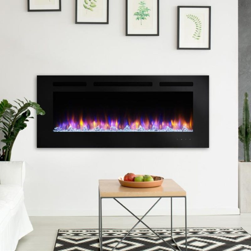 Simplifire Allusion 48" Linear Electric Fireplace | SF-ALL48-BK