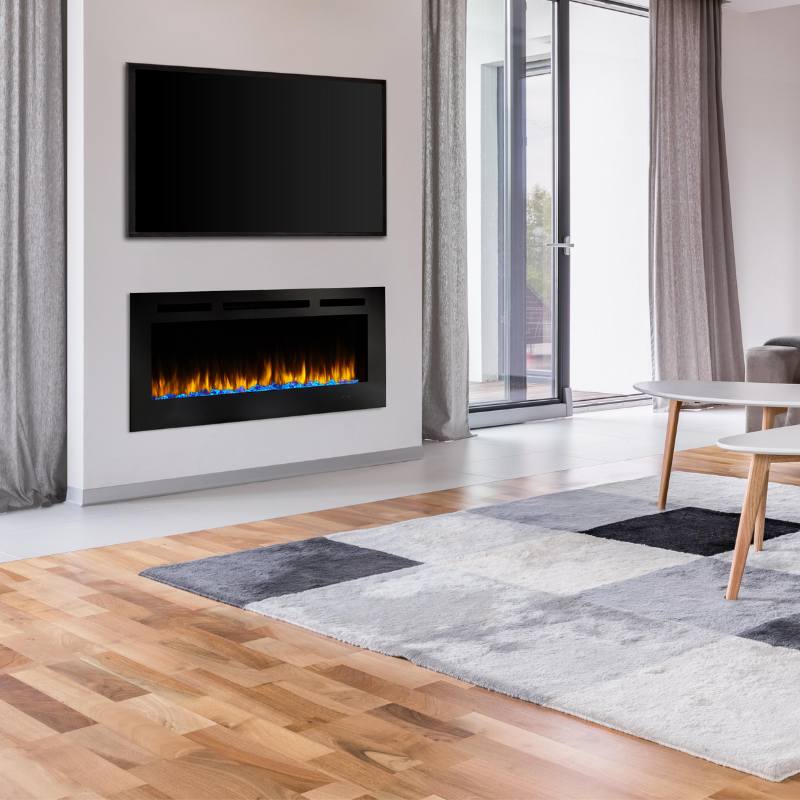 Simplifire Allusion 48" Linear Electric Fireplace | SF-ALL48-BK