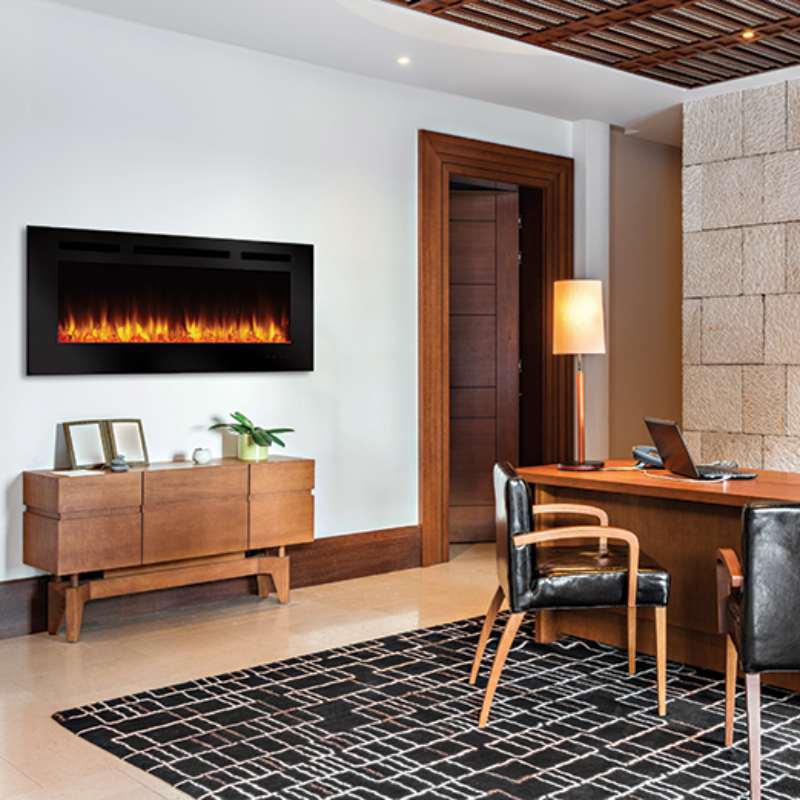 Simplifire Allusion 48" Linear Electric Fireplace | SF-ALL48-BK