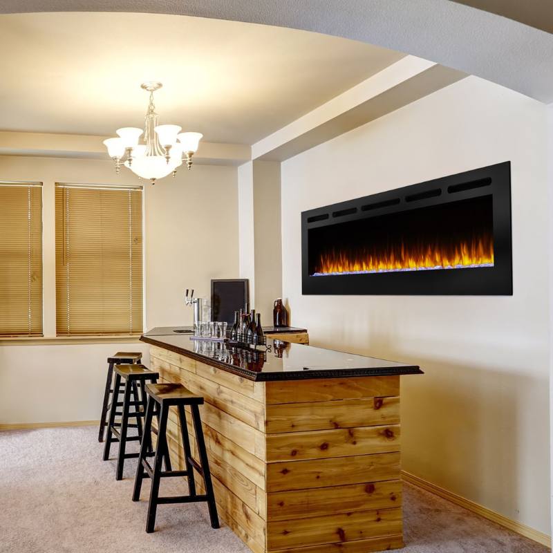 Simplifire Allusion 60" Linear Electric Fireplace | SF-ALL60-BK