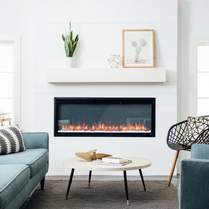 Simplifire Allusion 60" Linear Electric Fireplace | SF-ALL60-BK