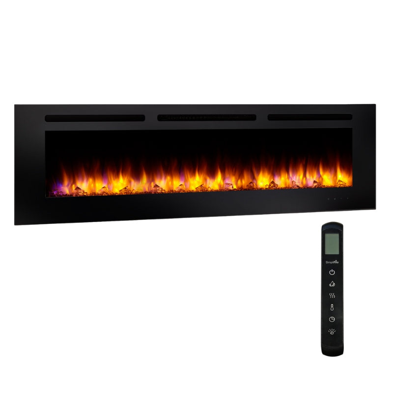 Simplifire Allusion 60" Linear Electric Fireplace | SF-ALL60-BK