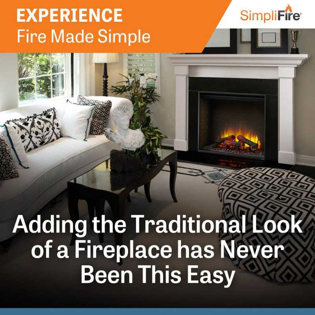 Simplifire 36" Built-In Electric Fireplace | SF-BI36-EB