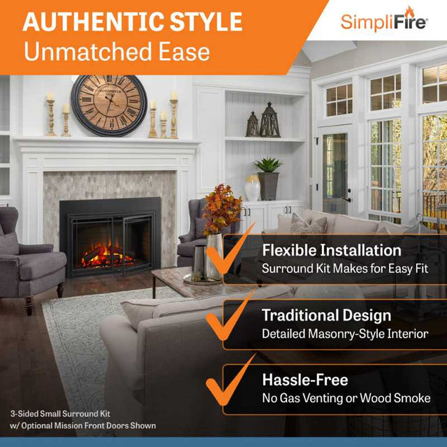 Simplifire 25" Electric Fireplace Insert | SF-INS25
