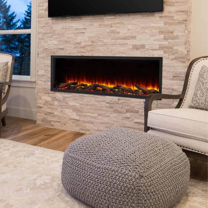 Simplifire Scion 55" Linear Electric Fireplace | SF-SC55-BK