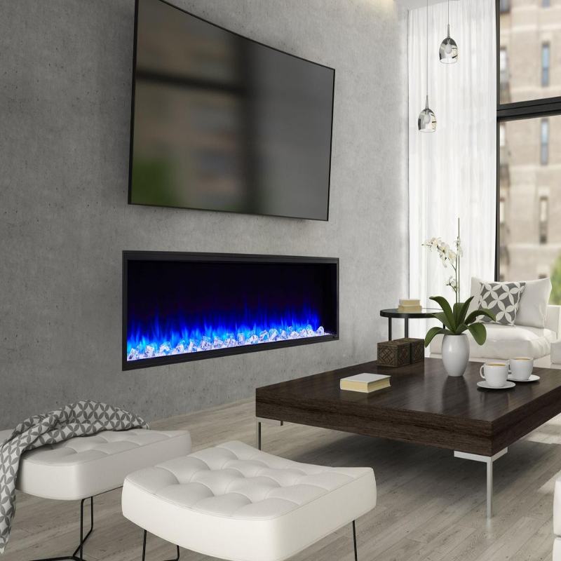Simplifire Scion 78" Linear Electric Fireplace | SF-SC78-BK
