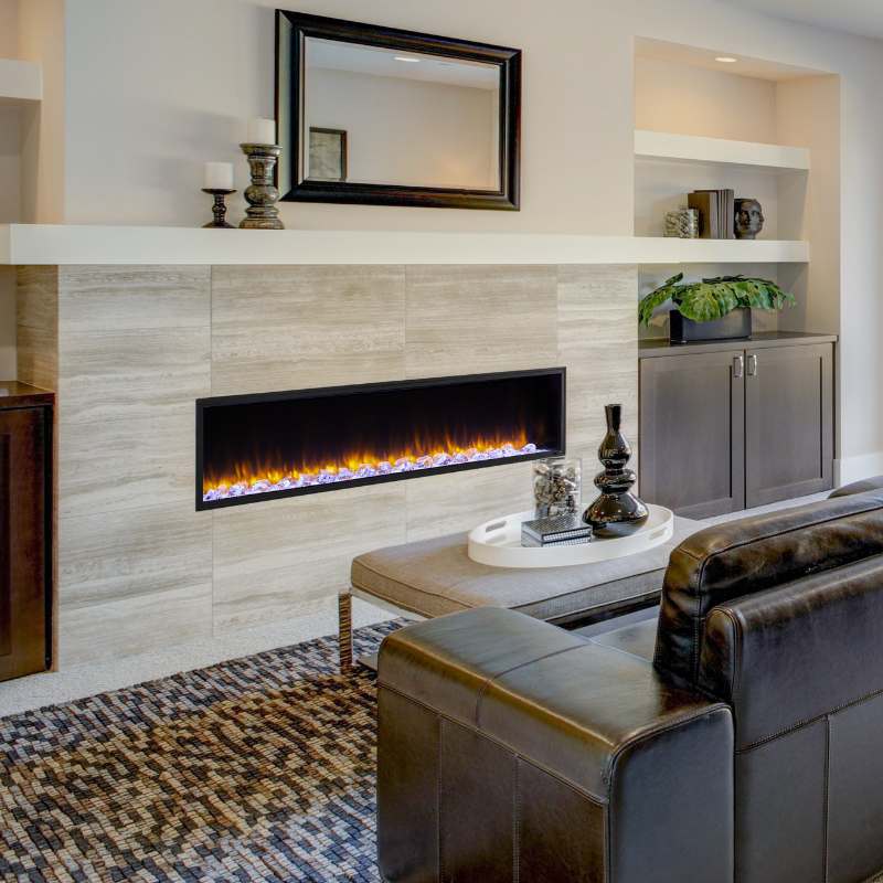 Simplifire Scion 78" Linear Electric Fireplace | SF-SC78-BK