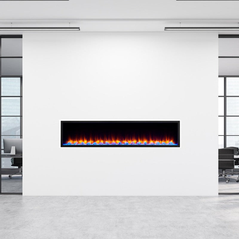 Simplifire Scion 78" Linear Electric Fireplace | SF-SC78-BK