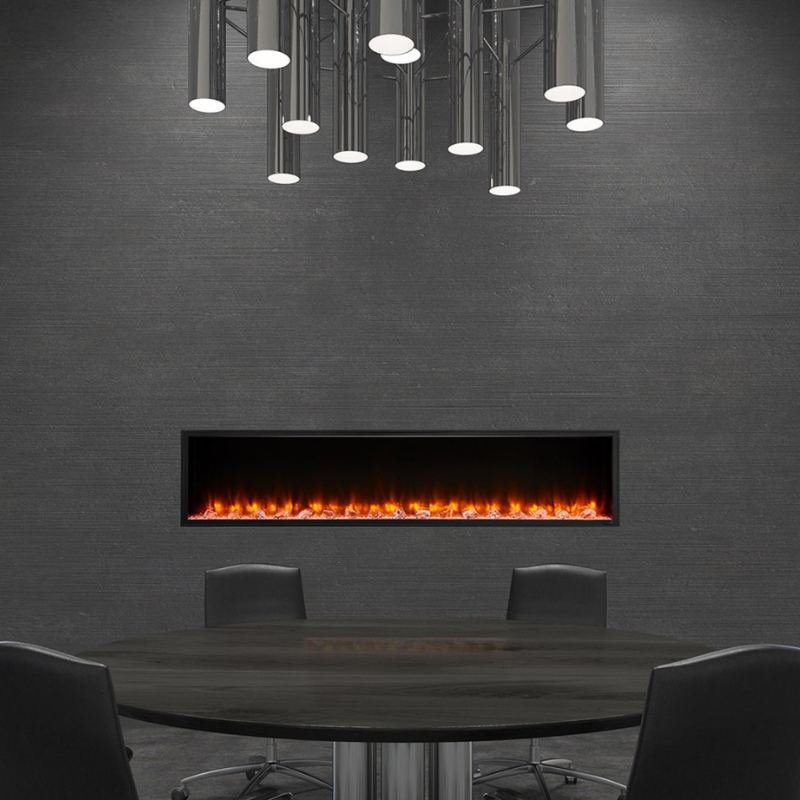 Simplifire Scion 78" Linear Electric Fireplace | SF-SC78-BK