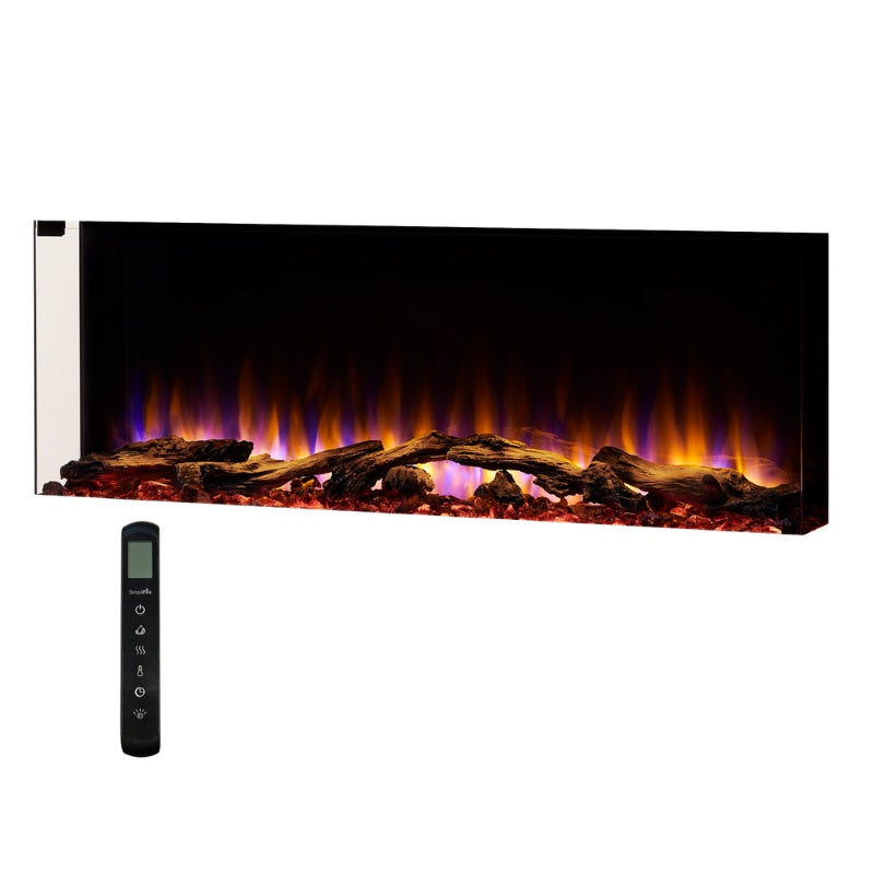 Simplifire Scion Trinity 43" 3-Sided Linear Electric Fireplace | SF-SCT43-BK