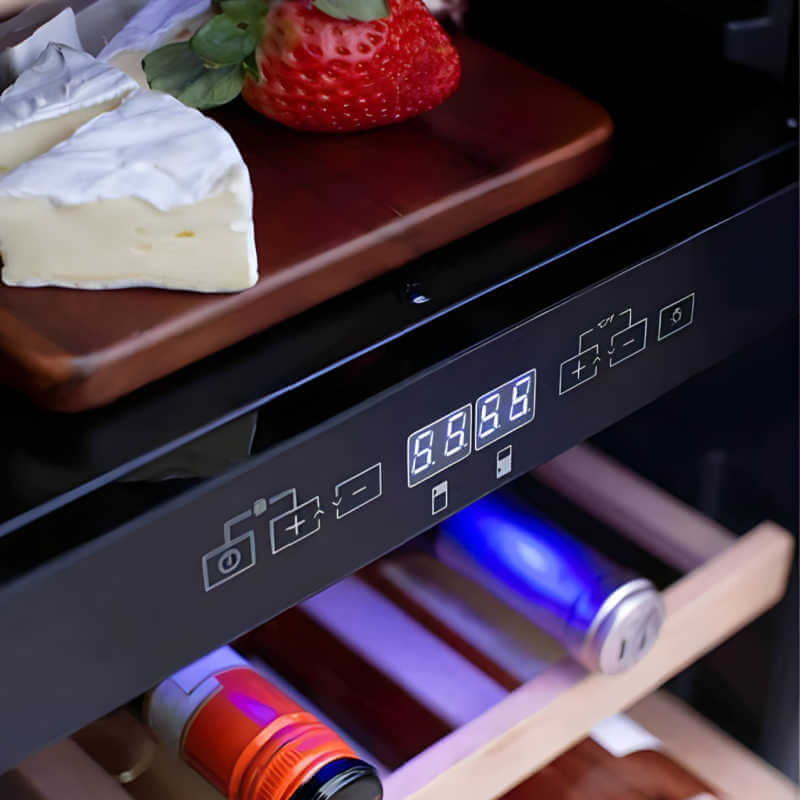 Summerset 15 Inch 3.2 Cu. Ft. Outdoor Dual Zone Wine Cooler - RFR-15WD