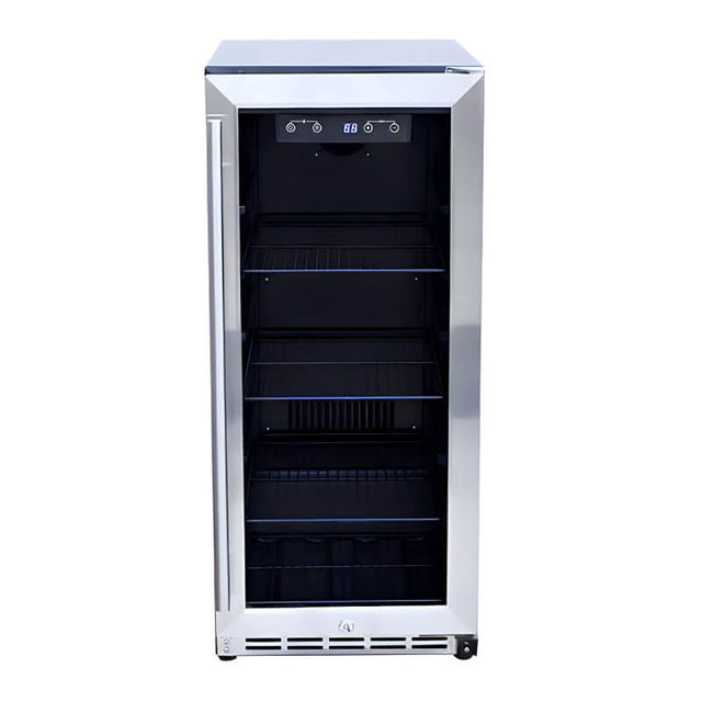 Summerset 15 Inch 3.2 Cu. Ft. Outdoor Refrigerator With Glass Door - RFR-15G