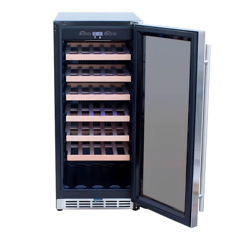 Summerset 15 Inch 3.2 Cu. Ft. Outdoor Single Zone Wine Cooler - RFR-15W