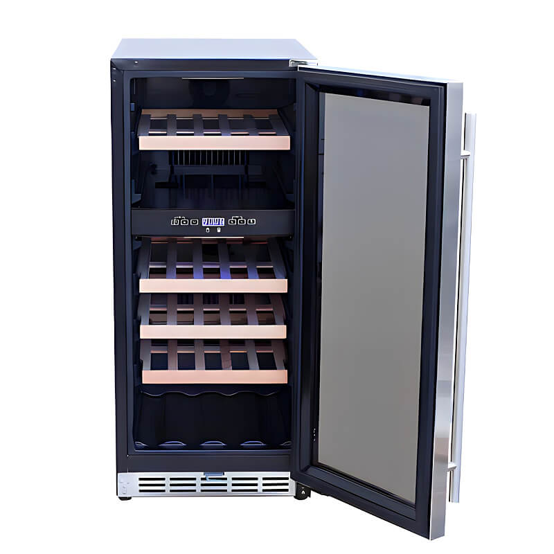 Summerset 15 Inch 3.2 Cu. Ft. Outdoor Dual Zone Wine Cooler - RFR-15WD