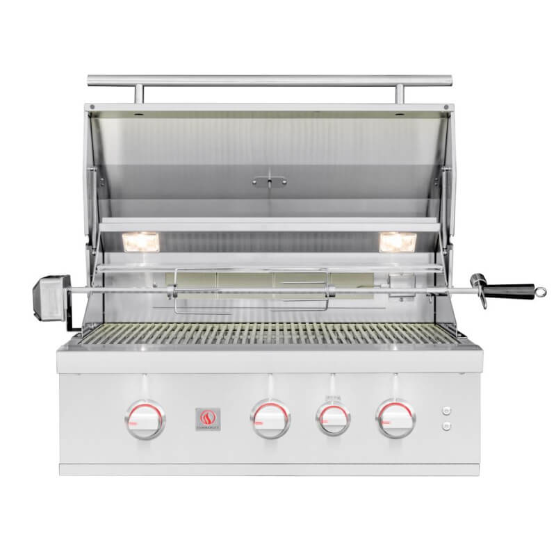 Summerset TRL 32 Inch 3 Burner Built-In Gas Grill With Rotisserie