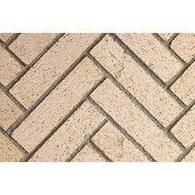 Superior Mosaic Masonry 50" Ivory Split Herringbone Brick Liner - MOSAIC50IVSH