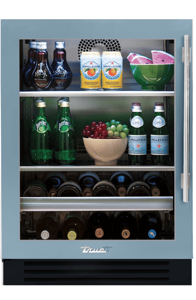 True TBC-24-L-SG-C 24-Inch Beverage Center Stainless Glass Left Hinge - product view