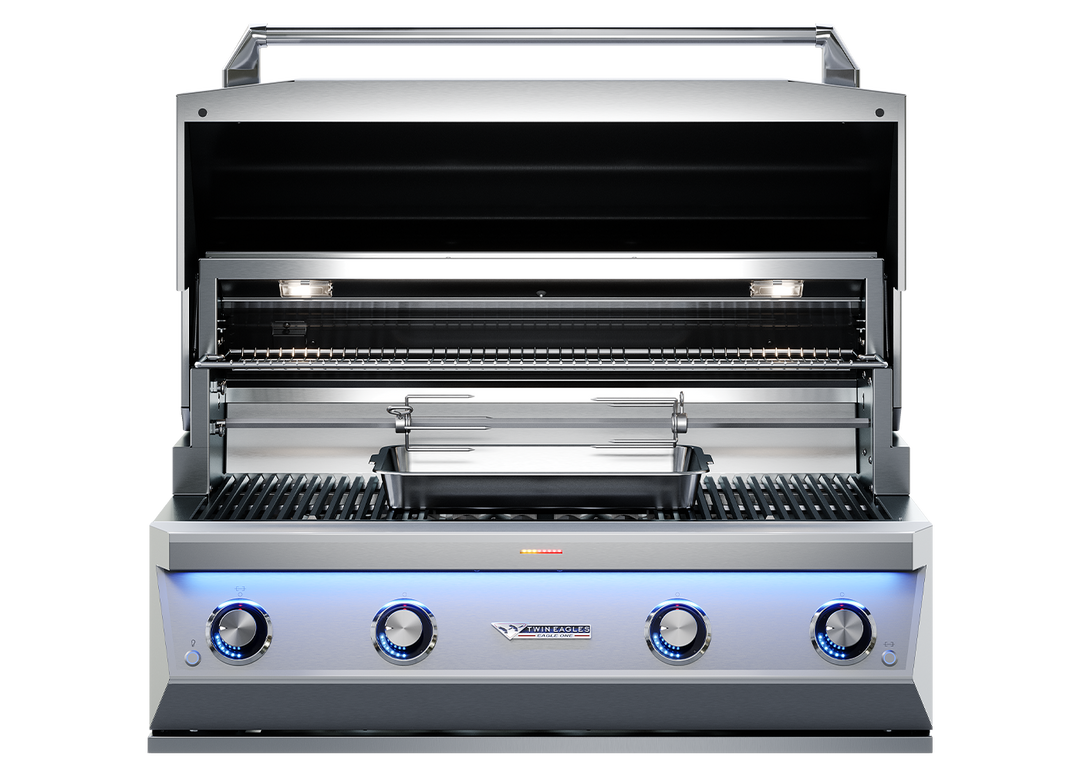 Twin Eagles Eagle One 42-Inch 3-Burner Built-In Gas Grill with Sear Zone & Infrared Rotisserie Burner