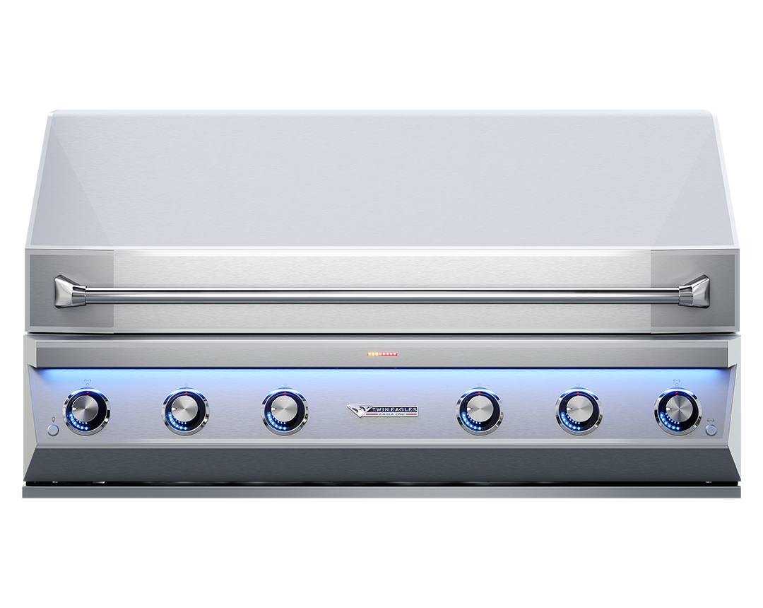 Twin Eagles Eagle One 54-Inch 4-Burner Built-In Gas Grill with Sear Zone & Two Infrared Rotisserie Burners