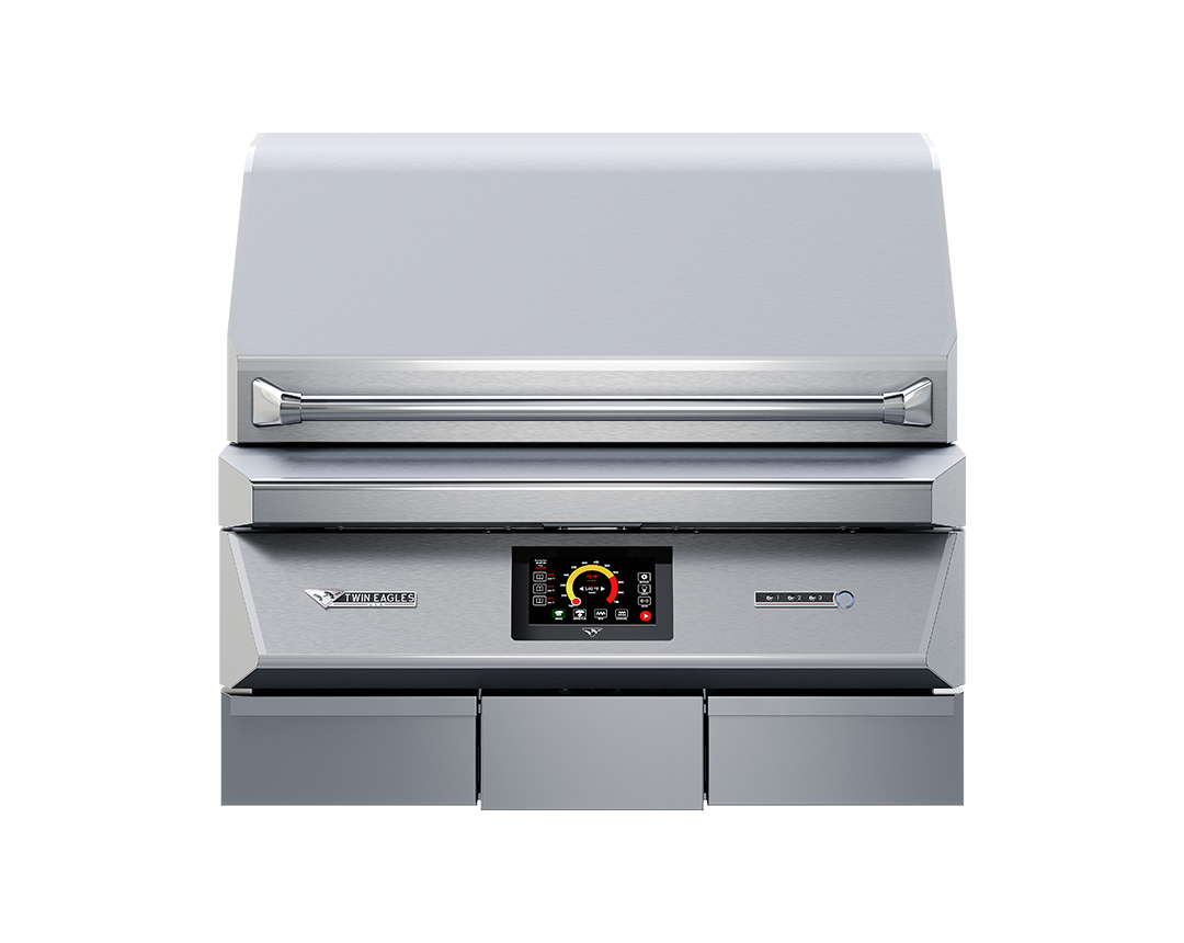 Twin Eagles Wi-Fi Controlled 36-Inch Built-In Stainless Steel Pellet Grill and Smoker