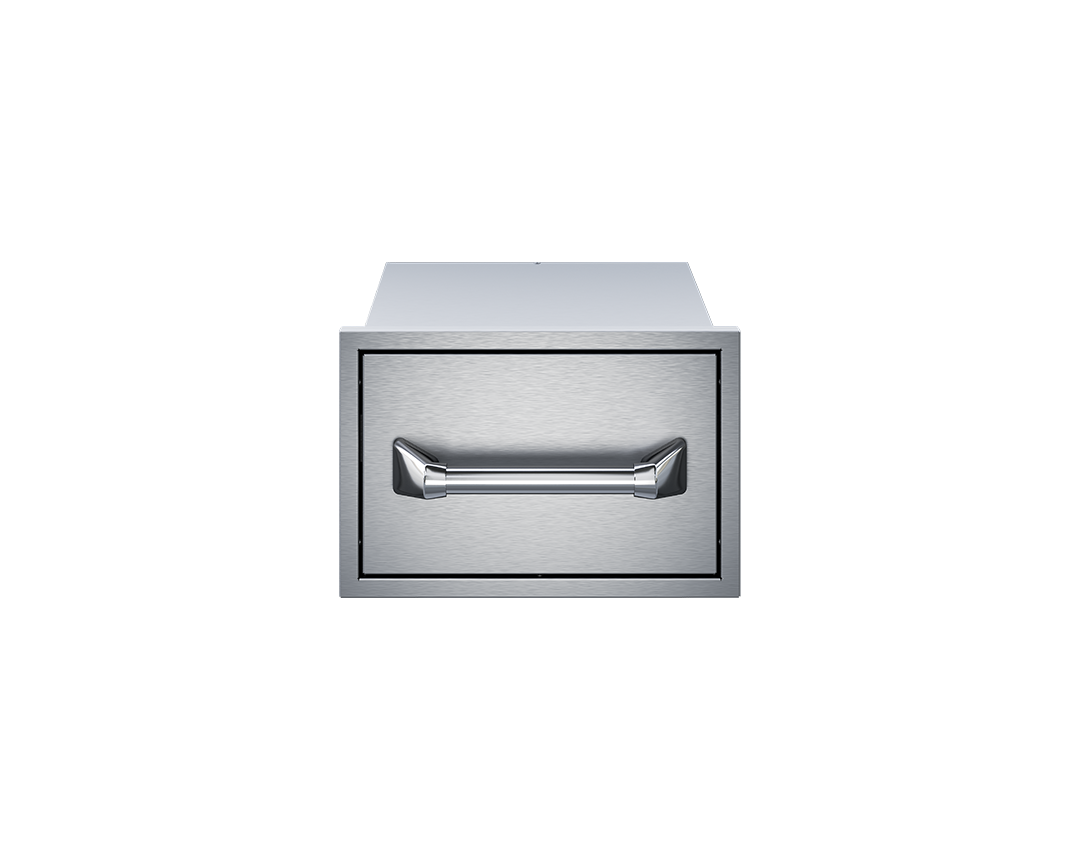 Twin Eagles 15-Inch Built-In Stainless Steel Paper Towel Drawer with Storage Tray - TEPT15SD-C