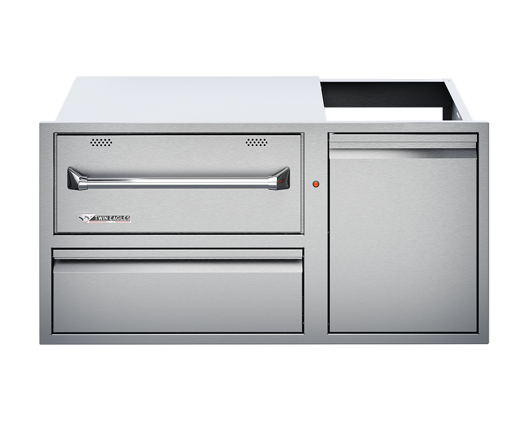 Twin Eagles TEWD42C-C Warming Drawer Combo, 42x20.75-Inch