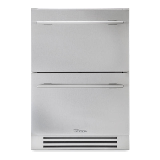 True ADA Height 24 Inch 5 Cu. Ft. Outdoor Refrigerator Drawers - Stainless Steel - TURADA-24-D-A~S