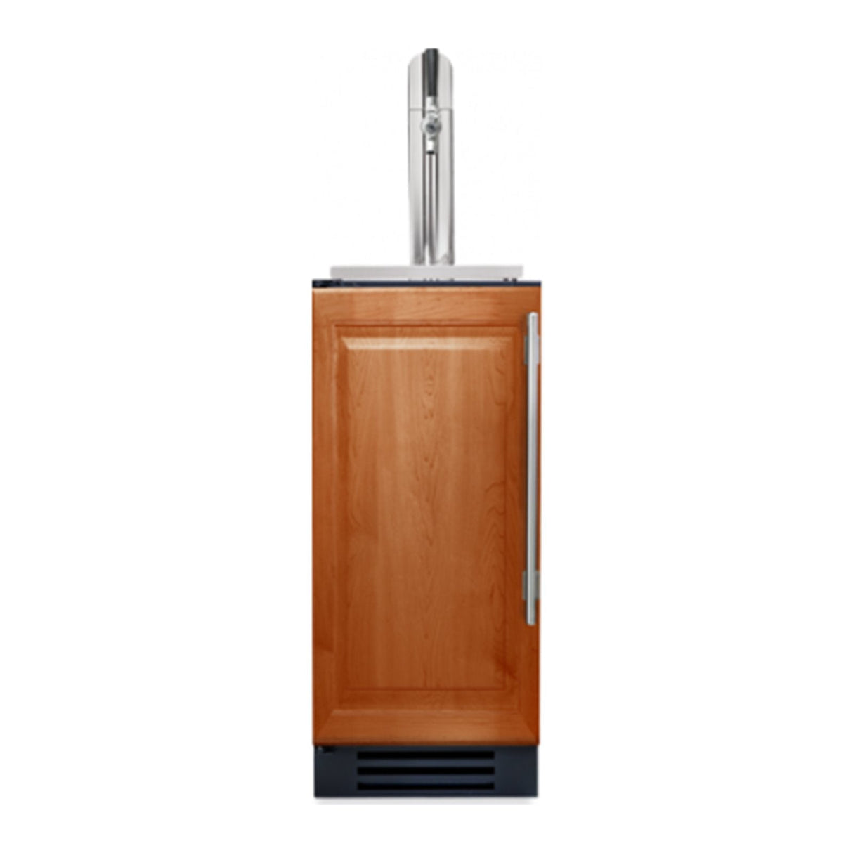 True 15-Inch Single Tap Kegerator with Solid Panel Ready Door (Left Hinge) - TUR-15BD-L-OP-C