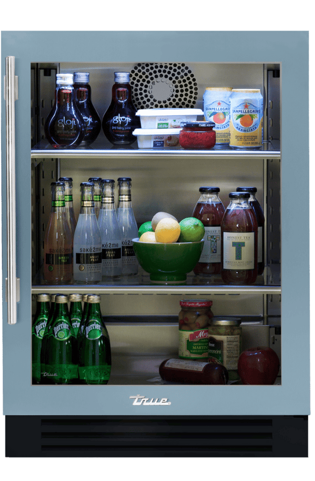 True TUR-24-R-SG-C 24-Inch Undercounter Refrigerator Stainless Glass - product view
