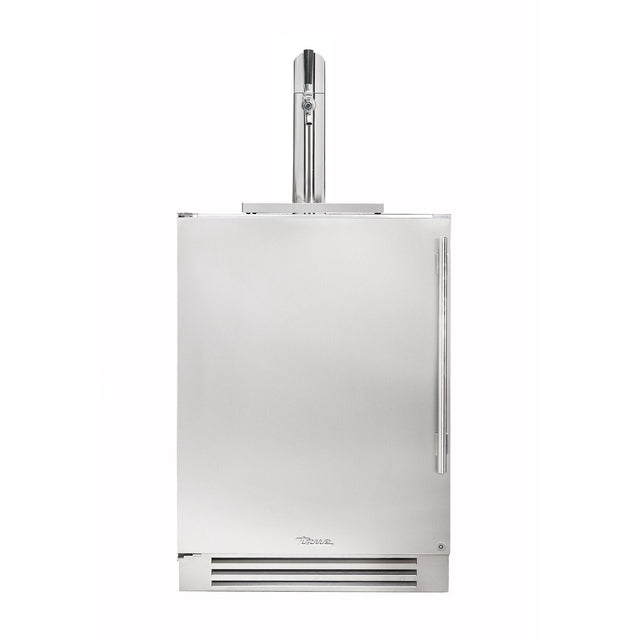 True 24-Inch Single Tap Kegerator with Stainless Steel Door and Lock (Left Hinge) - TUR-24BD-L-SS-C