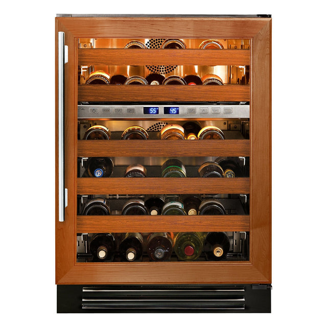 True ADA Height 24 Inch 40 Bottle Right Hinge Glass Door Outdoor Wine Cabinet - Overlay Ready - TUWADA-24-RG-A~O