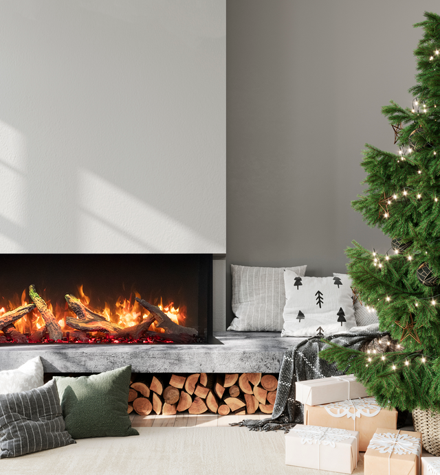 Amantii Tru-View XL Extra Tall Lumina with oak log media