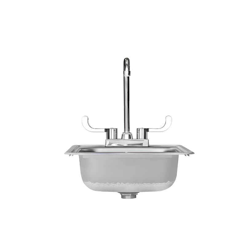 TrueFlame 15-Inch x 15-Inch Drop-in Sink - TF-NK-15D