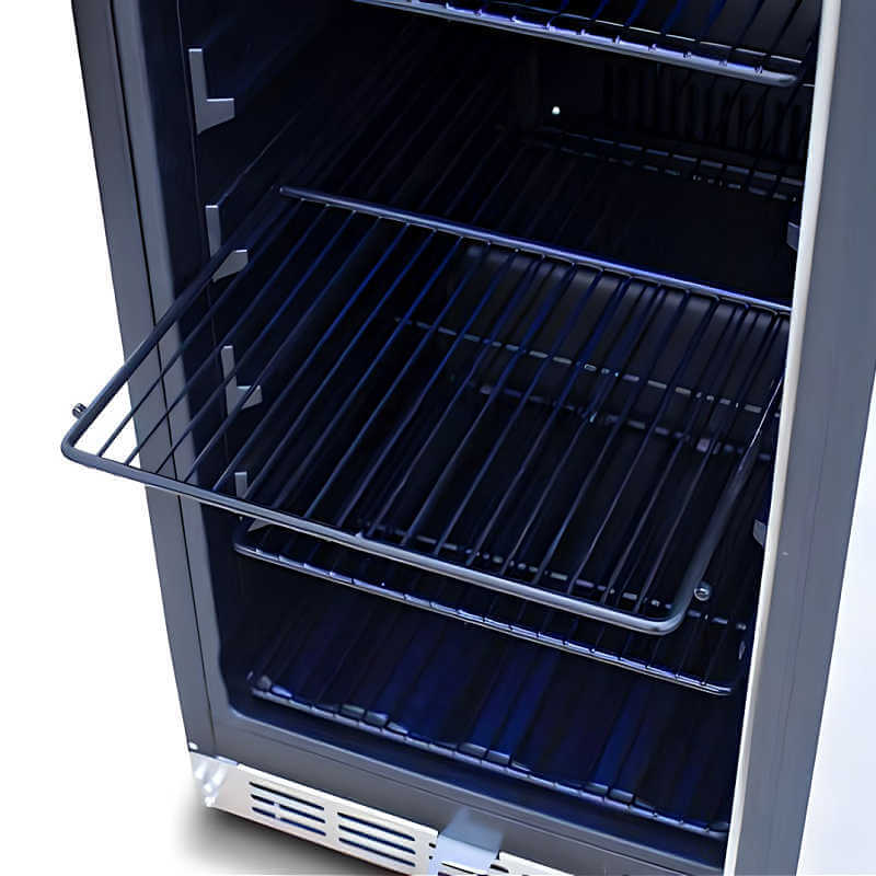 TrueFlame 15 Inch 3.2 Cu. Ft. Outdoor Refrigerator - AMD-RFR-15S