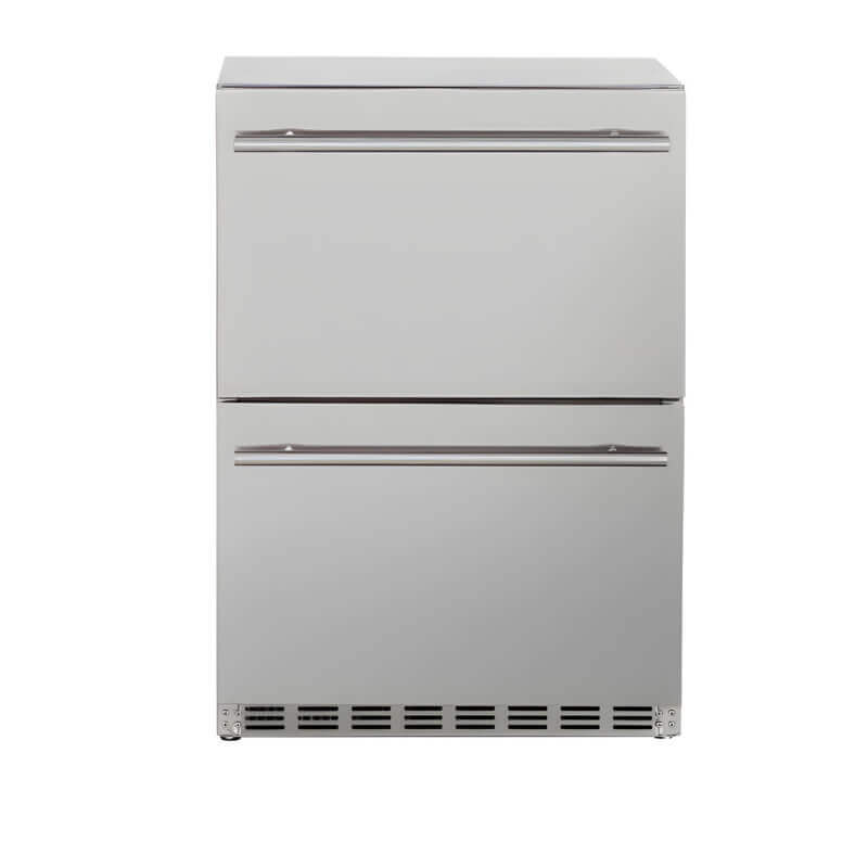 TrueFlame 24-Inch 5.3 Cu. Ft. Outdoor Rated Two Drawer Refrigerator - AMD-RFR-24D-R-A