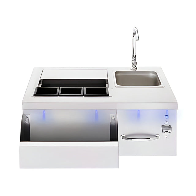 TrueFlame 30 Inch Built-In Beverage and Prep Station - TF-BC-30L