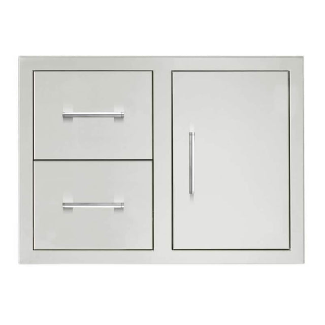 TrueFlame 30 Inch Flush Mount 2 Drawer & Access Door Combo - TF-DC2-30