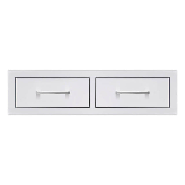 TrueFlame 32-Inch Stainless Steel Horizontal Double Drawer - TF-DR2-32H